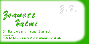 zsanett halmi business card